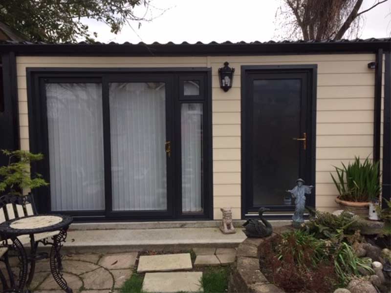 5.2m x 4m Insulated home office with Fortex finish Shanette Sheds