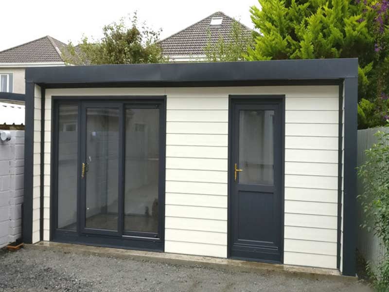 5.2m x 3m Insulated home office with Fortex Finish Shanette Sheds