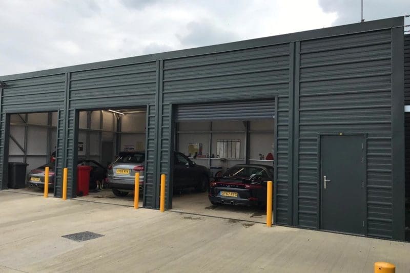 Valet unit for Porsche Silverstone, Shanette Sheds