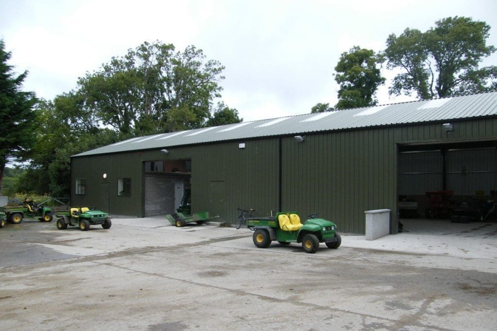 Hermitage Gold Club Lucan- Maintenance Workshop 30m x 7m with 4m walls Shanette Sheds