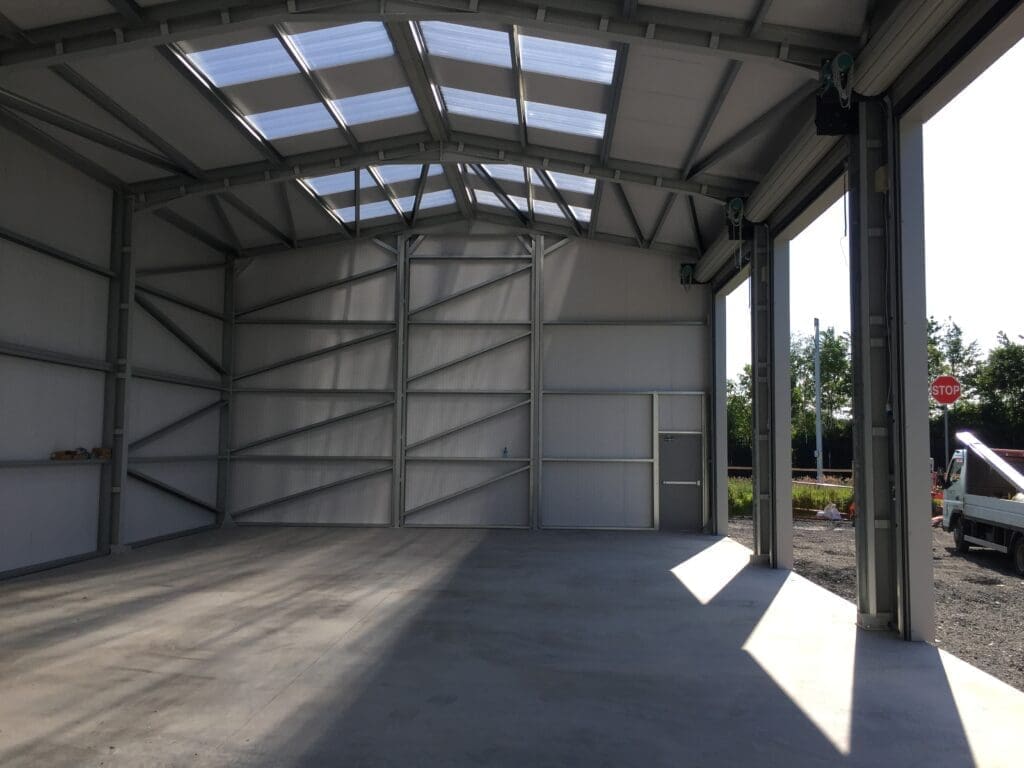 Internal of steel building