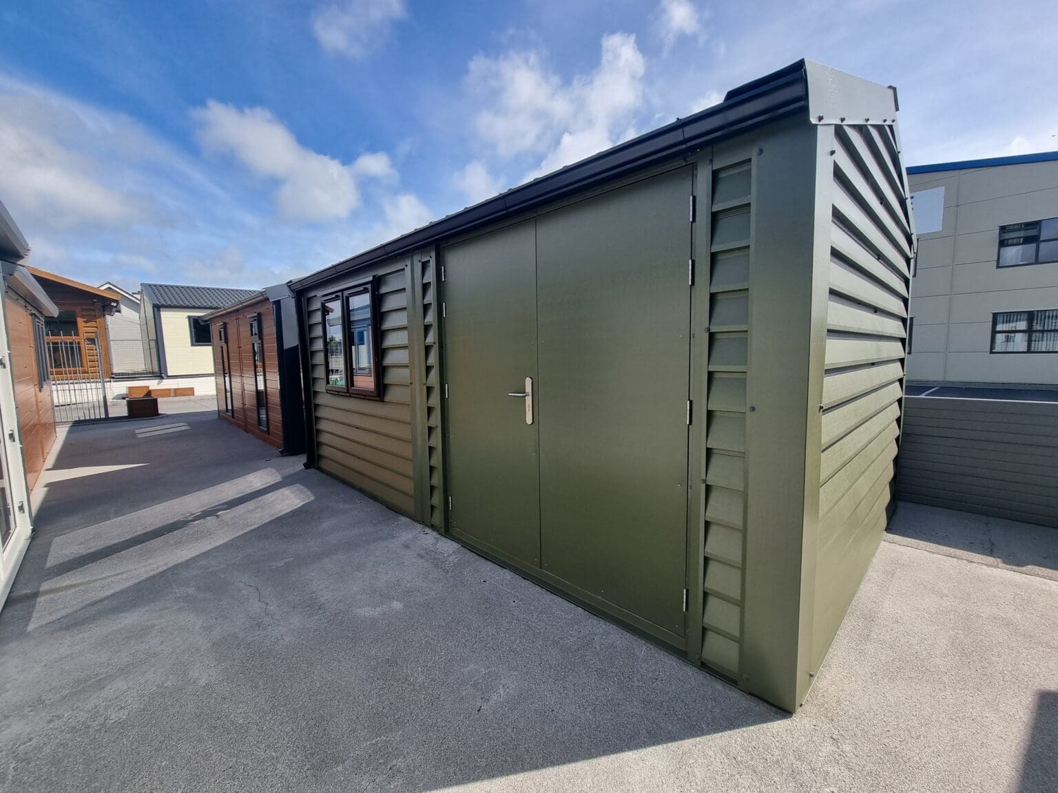 Silver Range Steel Garden Shed