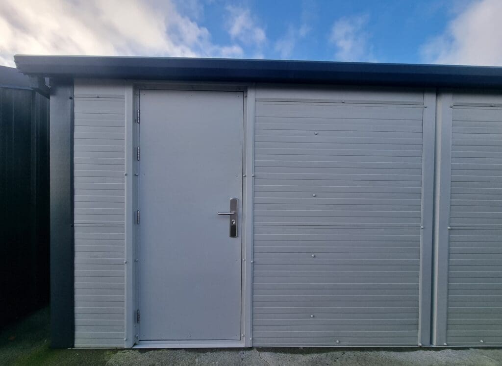 Shanette single steel shed door