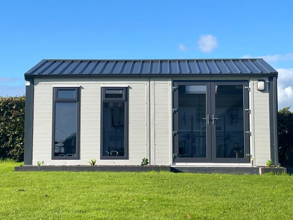 Insulated steel home gym shed Shanette in Dublin