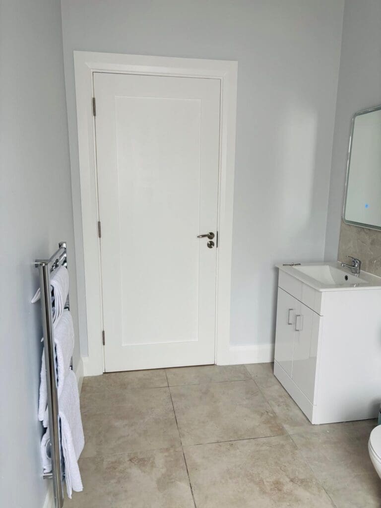 Interior Shanette steel framed garden room in Kildare